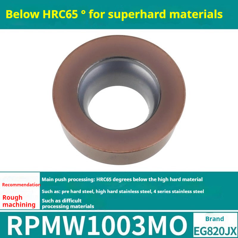 2036-CNC milling inserts, RPMW carbide R5 machining center, R4 milling machine, R6 milling inserts, RPMT round cutter cutters Shandong Denso Pricision Tools Co.,Ltd.